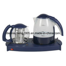 Electric Tea Maker Tray with 1.7L Kettle and 1.4L Tea Pot